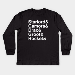 Helvetica Guardians Kids Long Sleeve T-Shirt